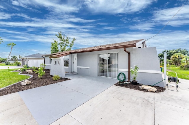 exterior space with a patio area