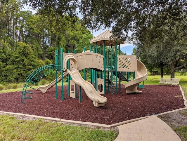 view of jungle gym