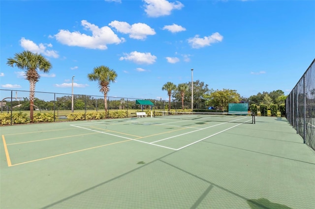 view of sport court