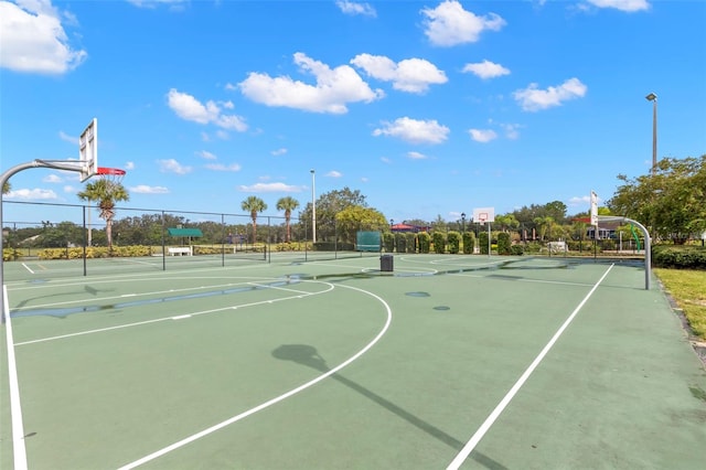 view of basketball court