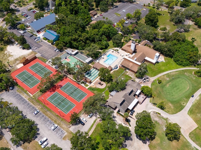 birds eye view of property