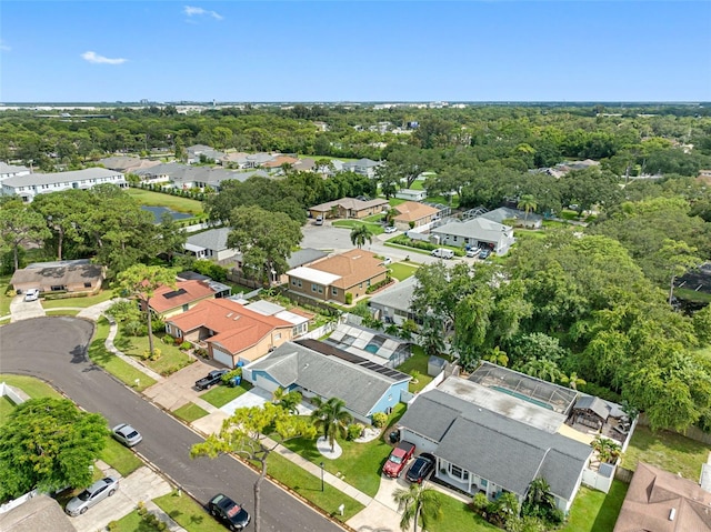 bird's eye view featuring a residential view