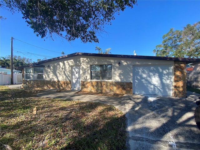 view of front of house featuring a garage