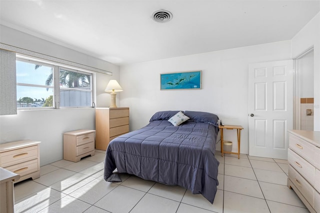 view of tiled bedroom