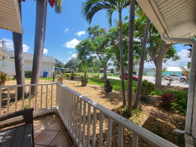 view of balcony