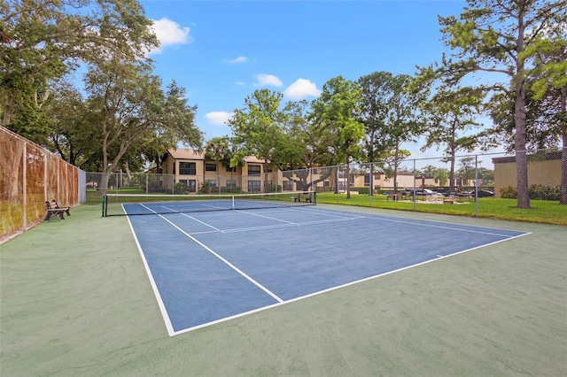 view of tennis court