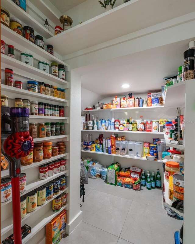 view of pantry