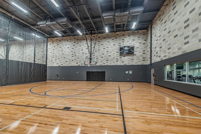 view of basketball court