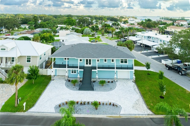 bird's eye view with a residential view