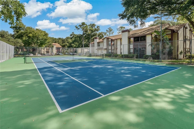 view of tennis court