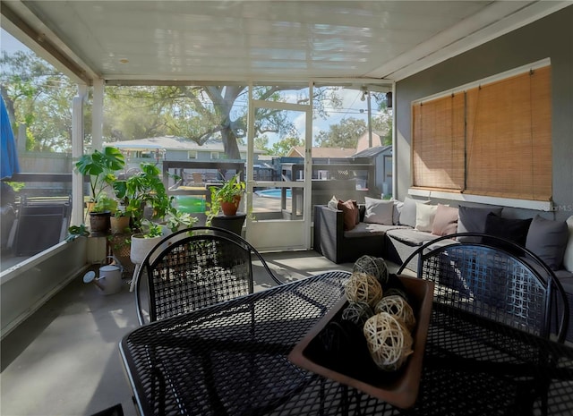 view of sunroom / solarium