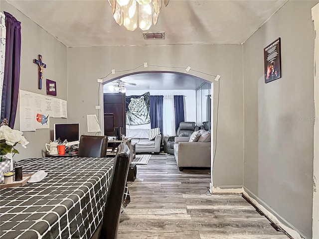 bedroom featuring wood-type flooring