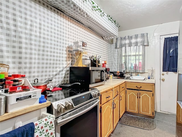 kitchen with stainless steel appliances