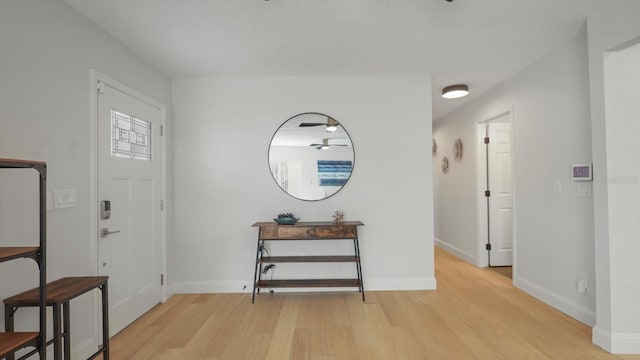 entrance foyer featuring light wood-type flooring