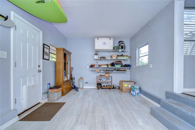 view of tiled foyer