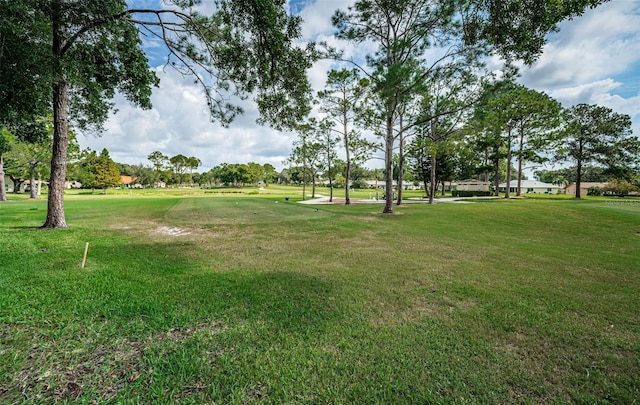 surrounding community featuring a lawn