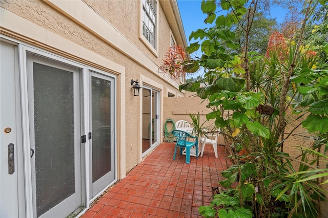 view of patio with fence