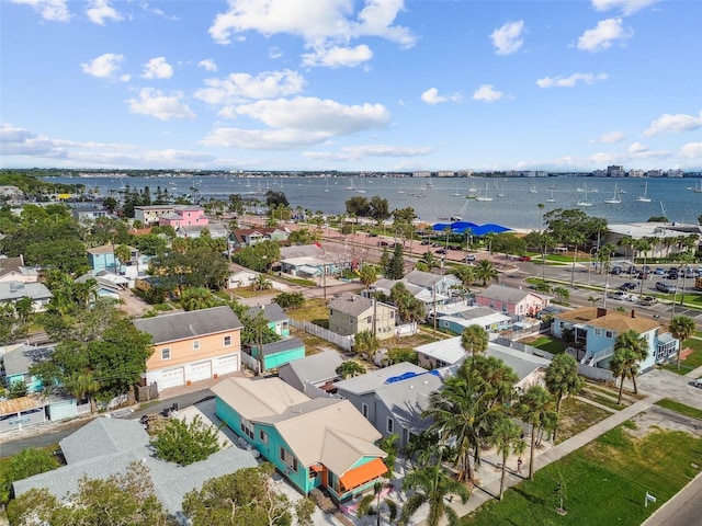 3108 58th St S, Gulfport, FL 33707 - birds eye view of property featuring a water view and a residential view