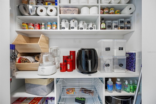 view of pantry