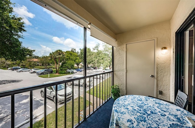 view of balcony