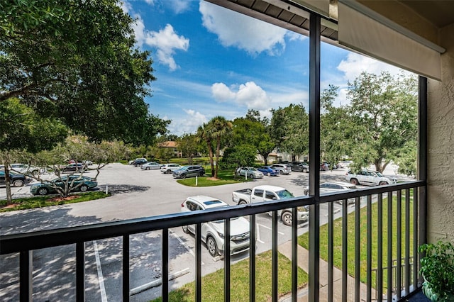 view of balcony