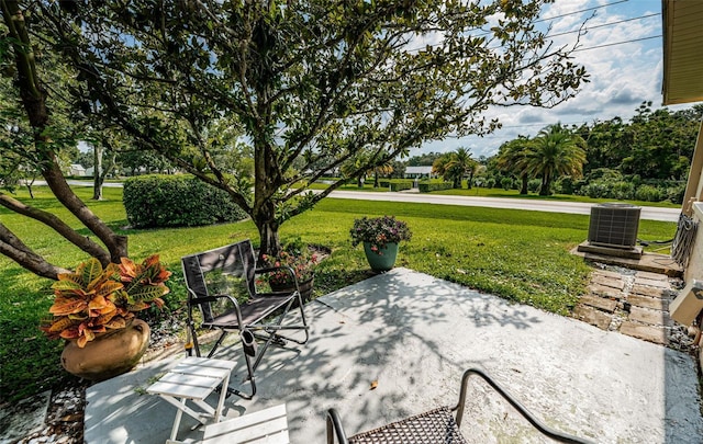 view of patio / terrace featuring cooling unit