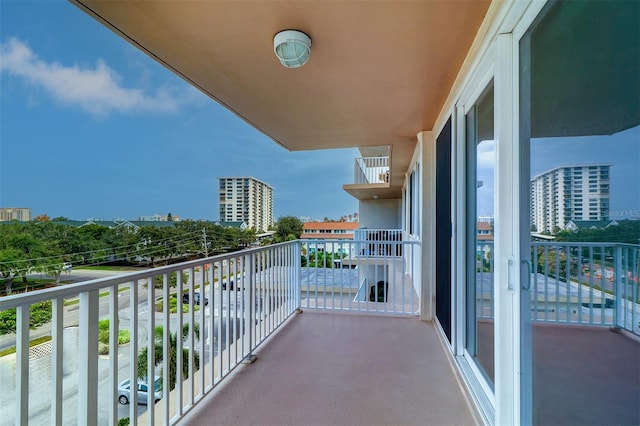 view of balcony