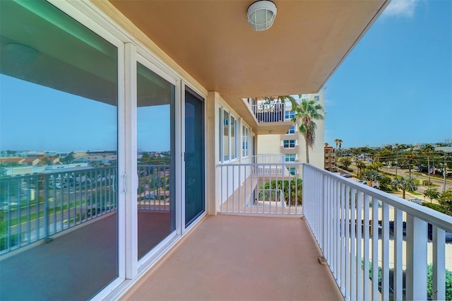 view of balcony