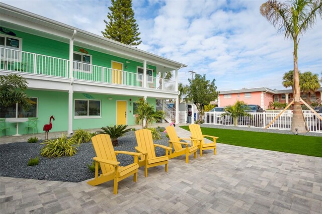 exterior space with a balcony