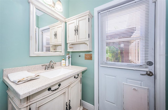 bathroom featuring vanity