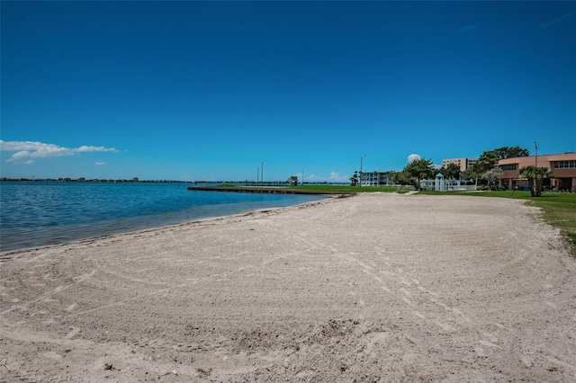 water view with a beach view