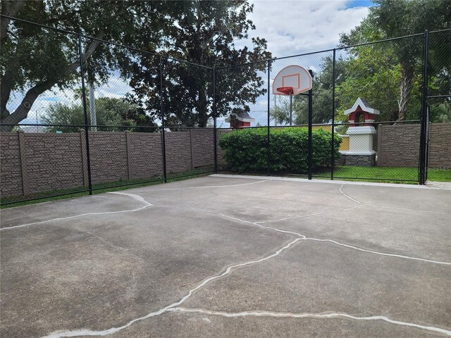 view of sport court