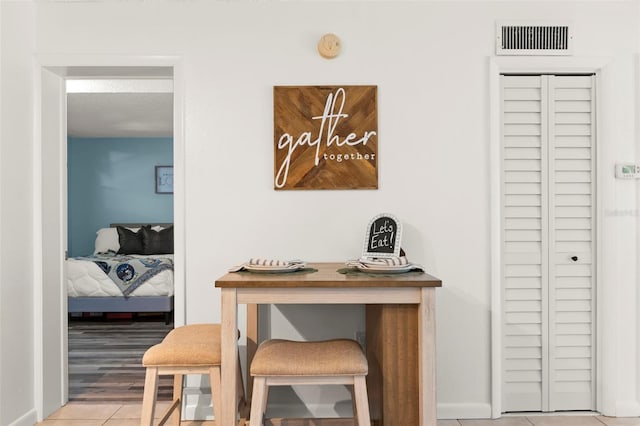 interior space featuring light hardwood / wood-style floors