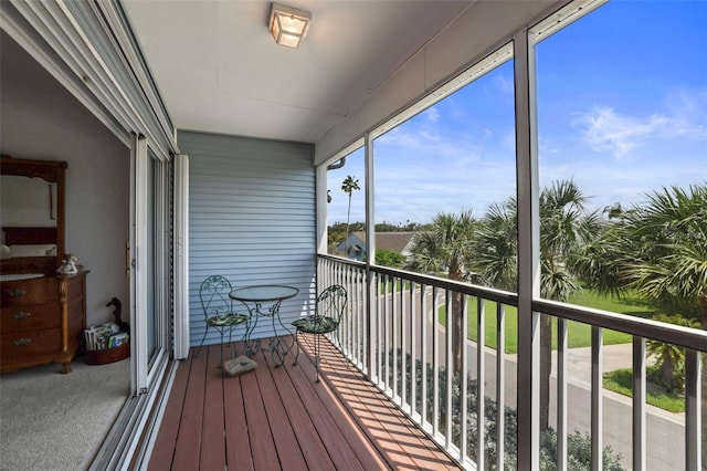 view of balcony