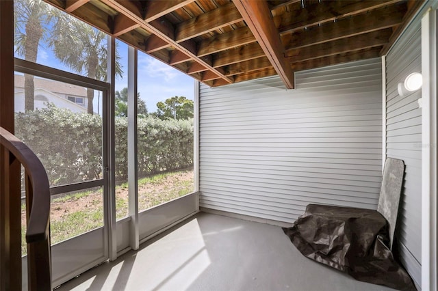 view of sunroom / solarium