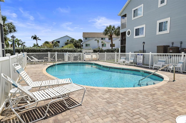 view of pool with a patio area