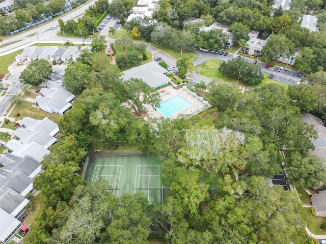 birds eye view of property