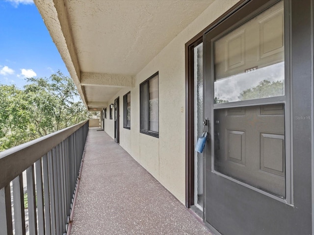 view of balcony