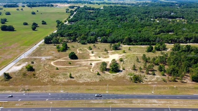 drone / aerial view featuring a rural view