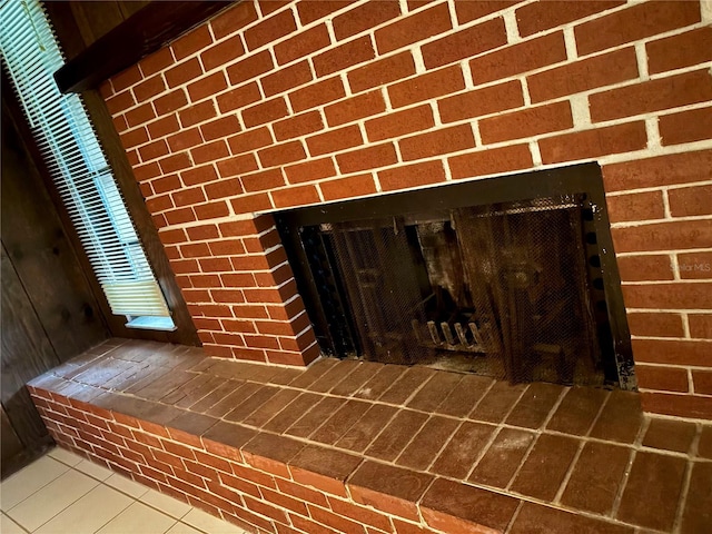 interior details featuring tile patterned flooring