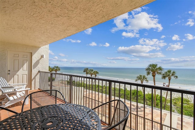 14950 Gulf Blvd Unit 404, Madeira Beach, FL 33708 - balcony featuring view of water and beach