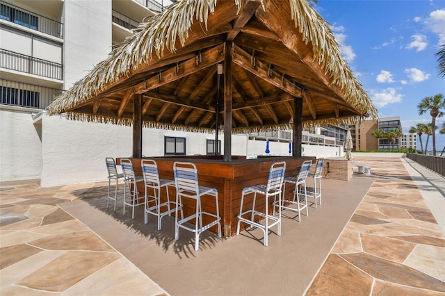 14950 Gulf Blvd Unit 404, Madeira Beach, FL 33708 - view of patio featuring a gazebo