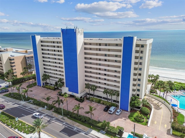 14950 Gulf Blvd Unit 404, Madeira Beach, FL 33708 - aerial view of a large body of water and a pool area