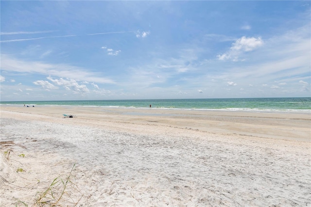 property view of water with a view of the beach