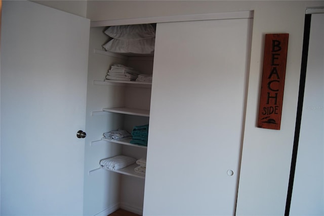 view of closet