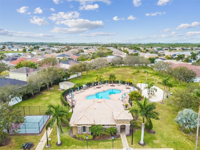 bird's eye view featuring a residential view