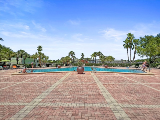 pool featuring a patio