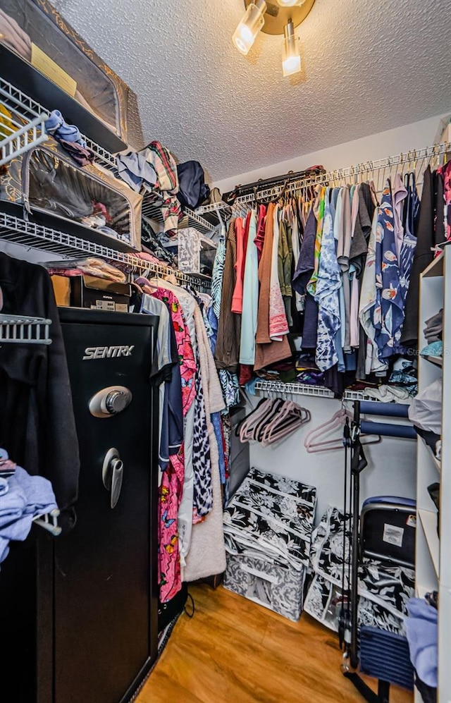 2208 Citrus Valley Cir, Palm Harbor, FL 34683 - spacious closet with wood finished floors