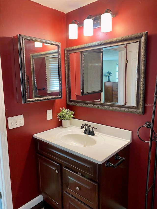 bathroom featuring vanity