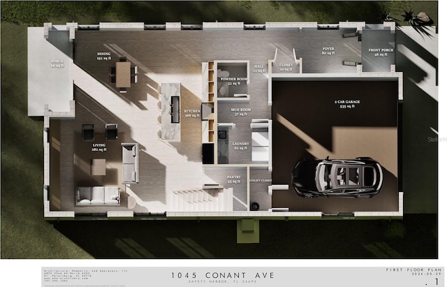 1045 Conant Ave, Safety Harbor, FL 34695 - plan